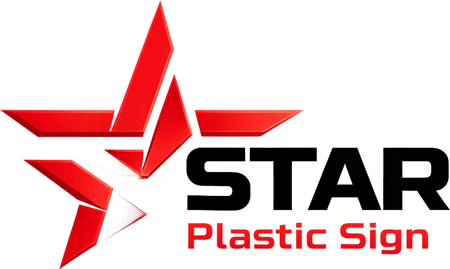 Star Plastic Sign